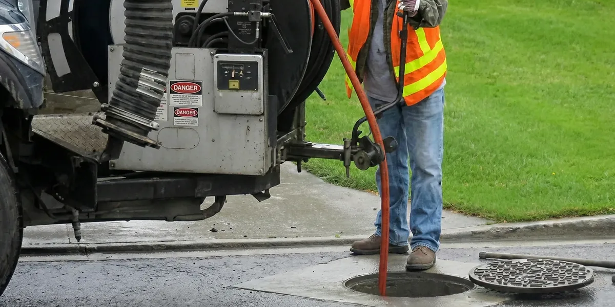 sewage clean up professionals using industrial equipment to remove contaminated wastewater in Reno, NV